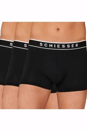 Schiesser Herenslips 3P 95-5 Organic Cotton Rio Boxer Heelzwart Small Heren
