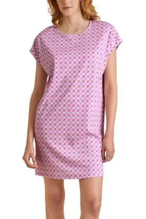 Calida Daylight Dreams Sleepshirt Roze katoen Large Dames