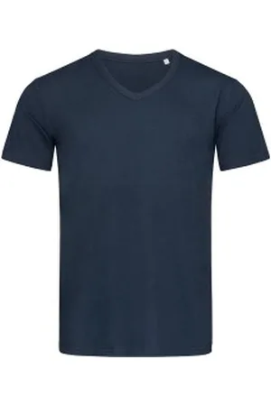 Stedman Ben V-neck For Men Marine rondgewoven katoen Small Heren