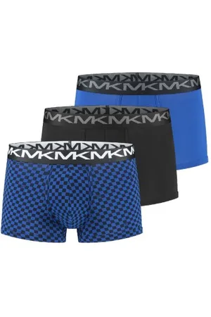 Michael Kors Herenslips 3P Stretch Factor Trunks Blauw katoen Small Heren