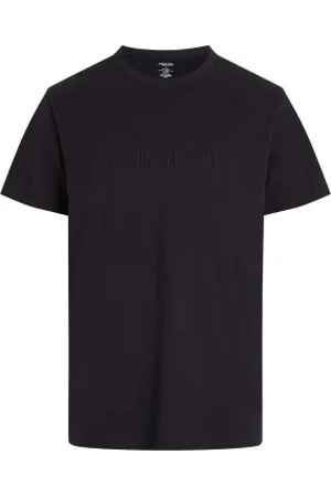 Calvin Klein Logo Cotton Tee Zwart katoen Small Heren