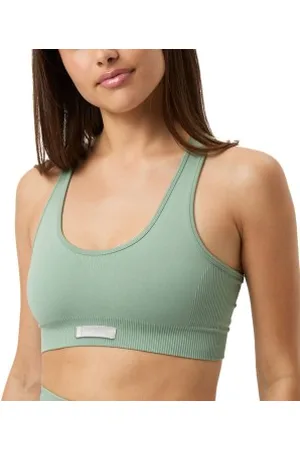 Björn Borg Studio Seamless Low Sports Bra Lichtgroen polyamide L/XL Dames