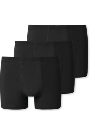 Schiesser Herenslips 3P 95-5 Essential Shorts Zwart katoen Small Heren