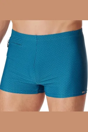 Schiesser Zwembroeken Aqua Classic Swim Shorts Blauw Large Heren
