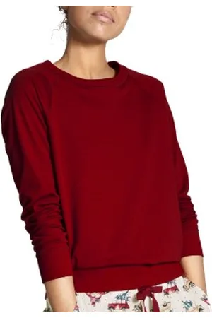 Calida Favourites Holidays Long Sleeve Shirt Rood katoen Small Dames