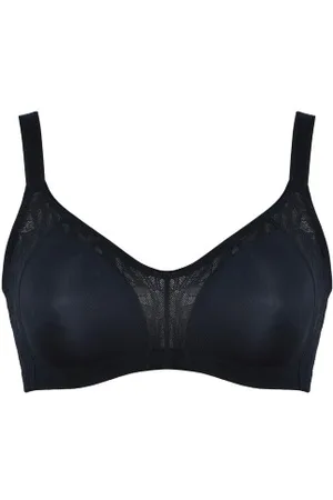 NATURANA Powerlace Minimizer Sidesmoother Soft Bra Zwart B 75 Dames