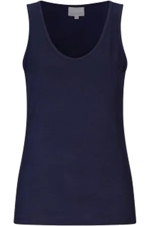 Damella Bamboo 31301 Tank Top Marine Bamboe Small Dames