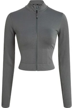 Calvin Klein Sport Seamless Zip Up Jacket Groen polyamide Medium Dames