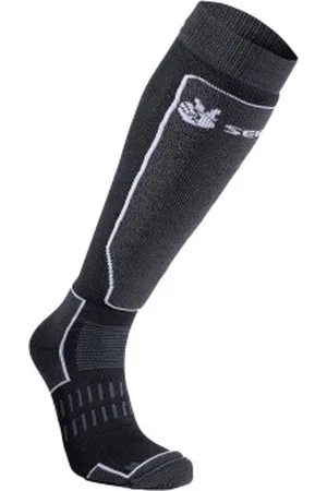 seger Sokken Alpine Mid Advance Sock Zwart/Grijs Maat 34/36