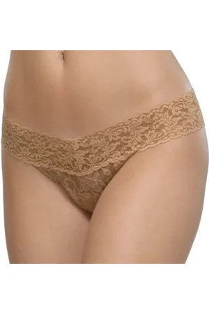 Hanky Panky 3P Low Rise Thong Bruin nylon One Size Dames