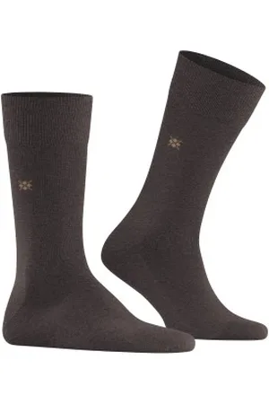Burlington Sokken Leeds Wool Sock Bruin Maat 40/46 Heren