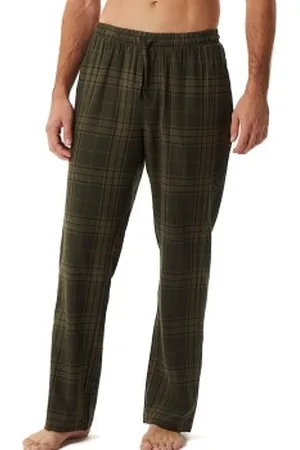 Björn Borg Core Soft Flannel Pyjama Pants Militair groen Large Heren