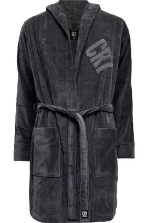 CR7 - Cristiano Ronaldo Cotton Bathrobe Grijs katoen Small Heren