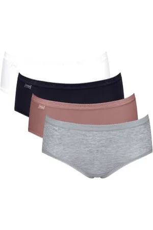 Sloggi 4P Basic Plus Midi Color Versch. kleure-2 katoen 36 Dames