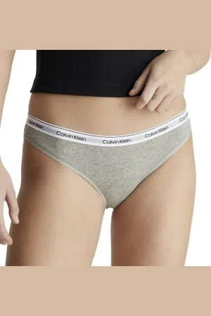 Calvin Klein Modern Logo Bikini Brief Grijs katoen X-Small Dames