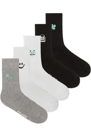 Frank Dandy Sokken 10P Embroidered Bamboo Socks Versch. kleure lyocell Maat 36/40