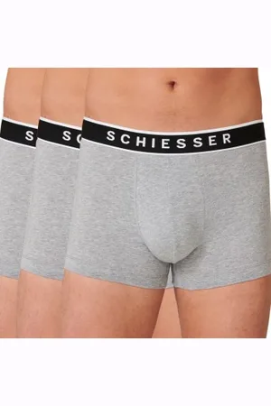 Schiesser Herenslips 3P 95-5 Organic Cotton Rio Boxer Grijs Small Heren