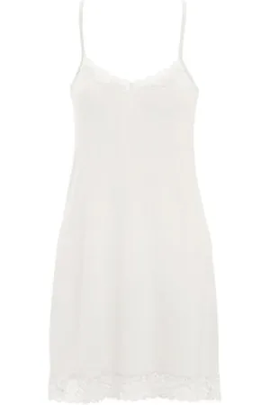 Damella Silk Nightdress Ivoor zijde X-Small Dames