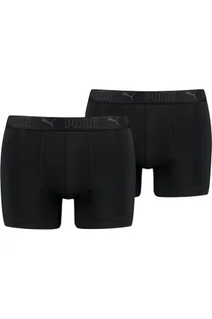 PUMA Herenslips 2P Sport Microfiber Boxer Zwart polyester Small Heren