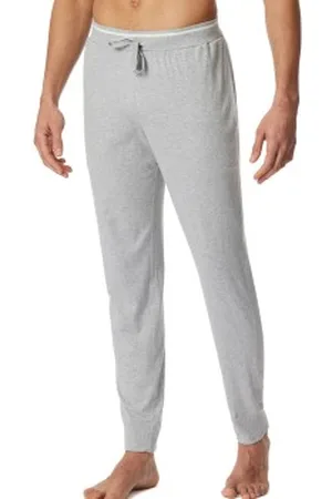 Schiesser Mix and Relax Long Pants With Cuffs Grijs katoen Small Heren