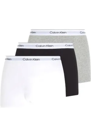 Calvin Klein Herenslips 3P Icon Cotton Relaxed Fit Trunks Versch. kleure katoen Small Heren