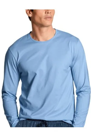 Calida Remix Basic Shirt Long Sleeve Lichtblauw katoen Large Heren