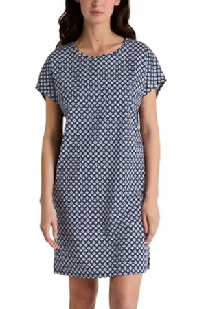 Calida Daylight Dreams Sleepshirt Marine katoen Large Dames