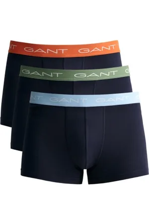 GANT Herenslips 3P Cotton Trunks Marine/Blauw katoen Medium Heren