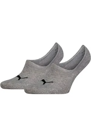 PUMA Sokken 2P Unisex Footie High Cut Socks Grijs Maat 35/38