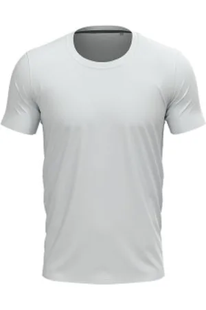 Stedman Clive Crew Neck Wit rondgewoven katoen Small Heren