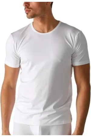 Mey Dry Cotton Crew-Neck Shirt Wit Small Heren
