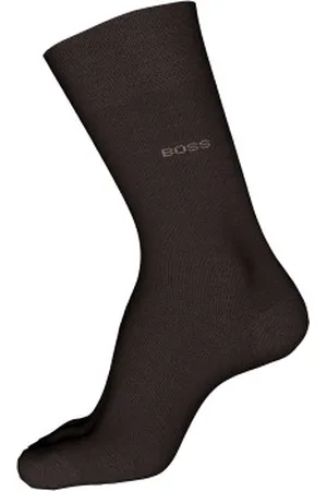 HUGO BOSS Sokken Business Mercerized Cotton George Finest Sock Bruin gemerceriseerd katoen Maat 39/40 Heren