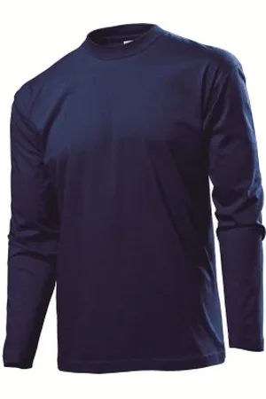 Stedman Classic Long Sleeve Men Marine katoen Small Heren