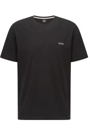 HUGO BOSS Mix and Match T-shirt With Logo Zwart katoen Medium Heren