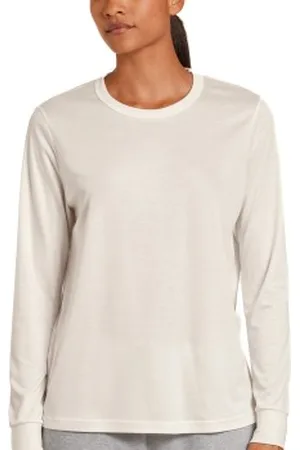 Calida Circular Lounge Shirt Wit Medium Dames