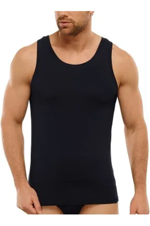 Schiesser Long Life Soft Sleeveless Shirt Donkerblauw Small Heren