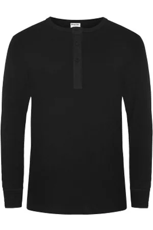 Resteröds Organic Cotton Grandpa Long Sleeve Zwart ecologisch katoen Small Heren