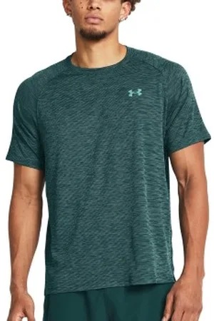 Under Armour Tech Textured SS Shirt Groen polyester XX-Large Heren