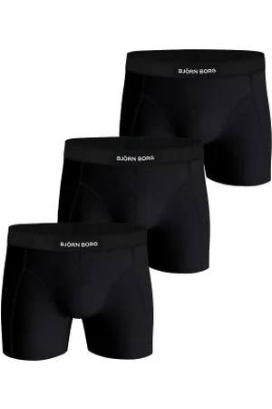 Björn Borg Herenslips 3P Organic Cotton Stretch Boxers Zwart ecologisch katoen Large Heren