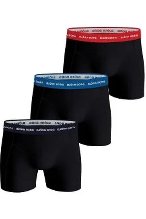 Björn Borg Herenslips 6P Essential Shorts Zwart/Blauw katoen Large Heren