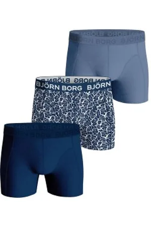 Björn Borg Herenslips 3P Cotton Stretch Boxer 1721 Blauw katoen Large Heren