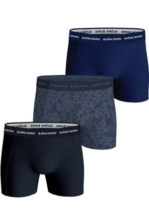 Björn Borg Herenslips 6P Essential Shorts Blauw patroon katoen Large Heren