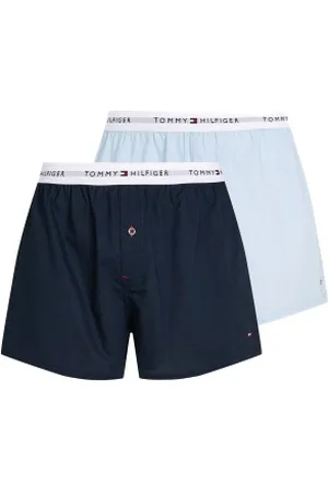 Tommy Hilfiger Herenslips 2P Signature Boxer Shorts Blauw katoen Medium Heren