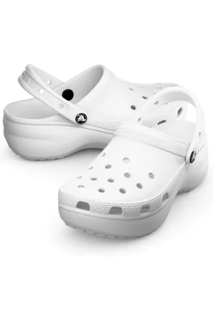 Crocs Classic Platform Clog Wit US W10 (EU 41-42) Dames