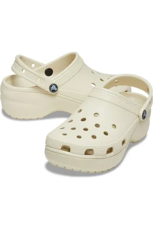 Crocs Classic Platform Clog Ivoor US W10 (EU 41-42) Dames