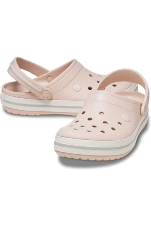 Crocs Crocband Unisex Wit/Roze US M4/W6 (EU 36-37)