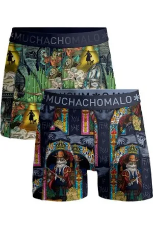 Muchachomalo Herenslips 2P Puss Boots Wizard Oz Boxer Versch. kleure katoen Small Heren