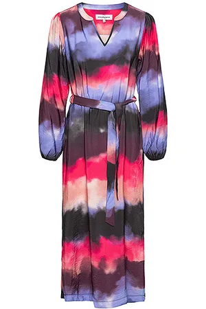 &Co Woman &co women jurk avena watercolor pink multi