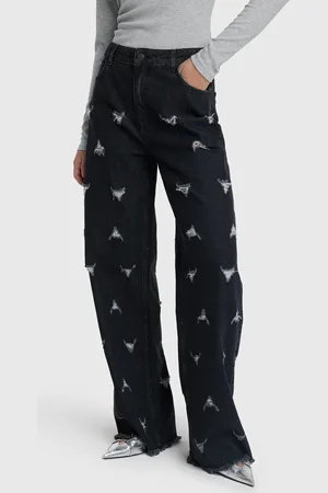 Alix the label 2412113950 destroyed denim pants