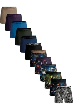 Muchachomalo Heren 12-pack boxershorts print/effen